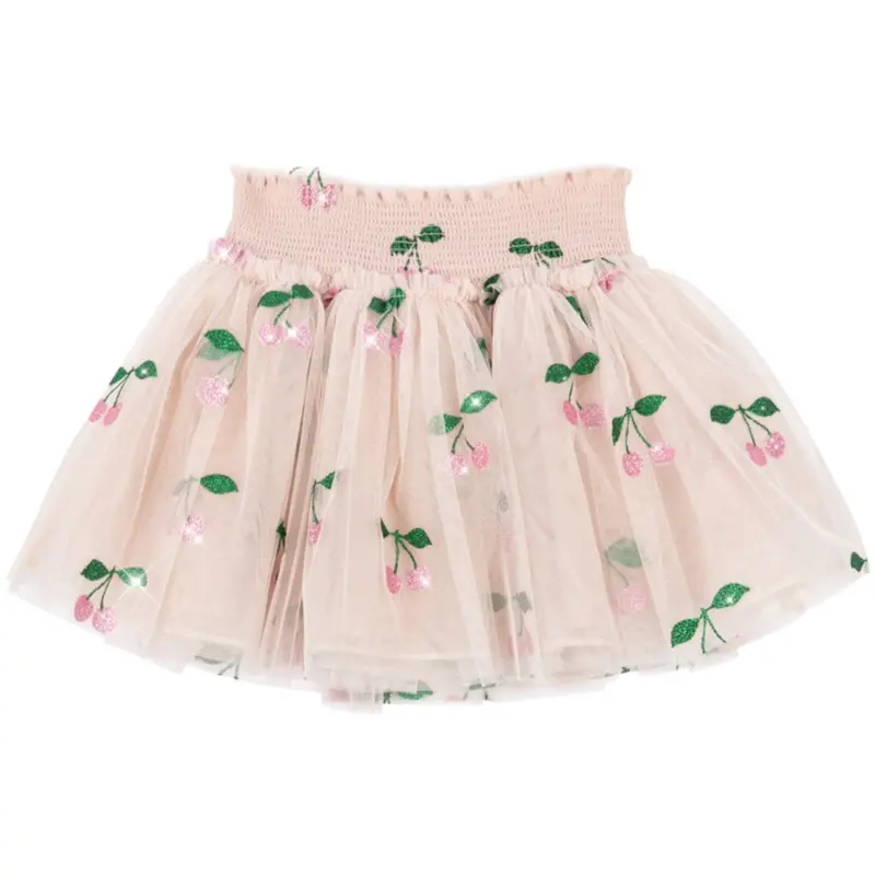 Konges Sløjd Ma Grande Cerise Pink Glitter Tullie Smock Skirt 1