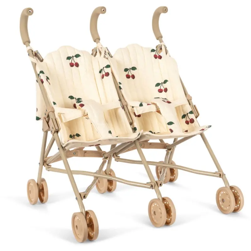 Konges Sløjd Ma Grande Cerise Twin Doll Stroller 1