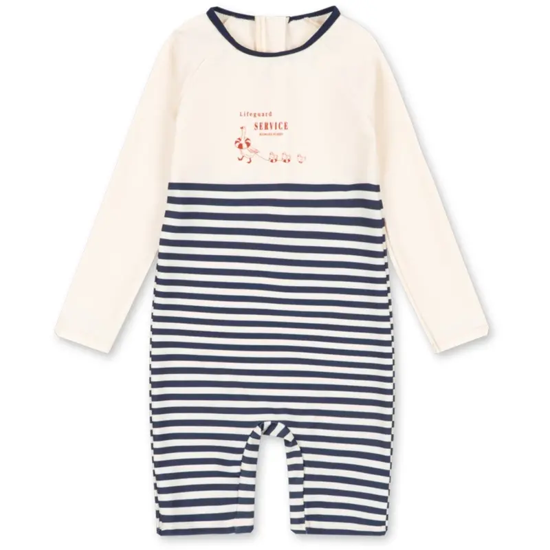 Konges Sløjd Marin Stripe Aster Onesie Grs 1