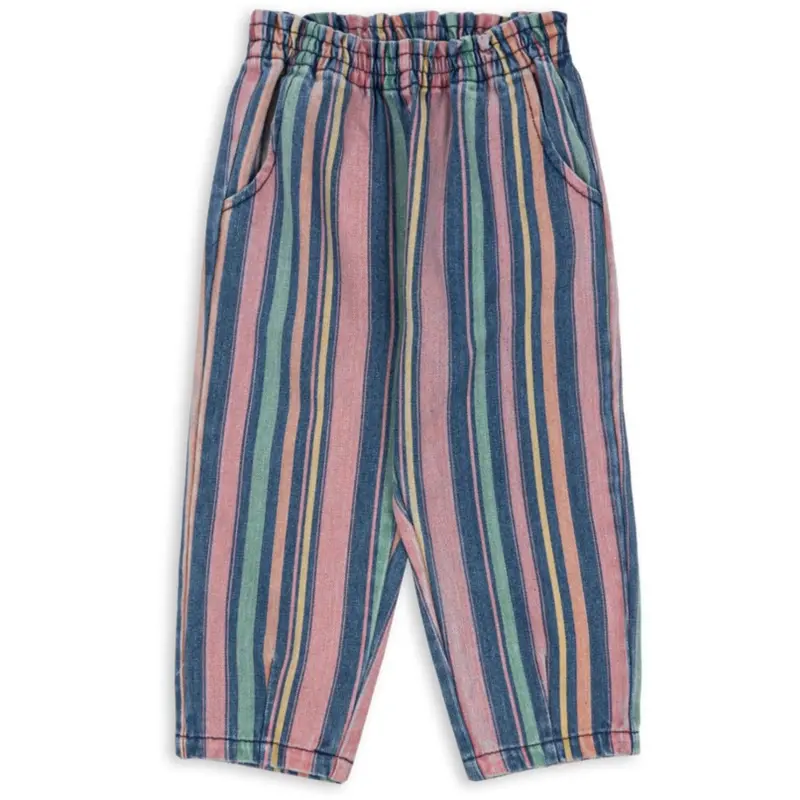 Konges Sløjd Miami Stripe Magot Frill Pants Gots 1