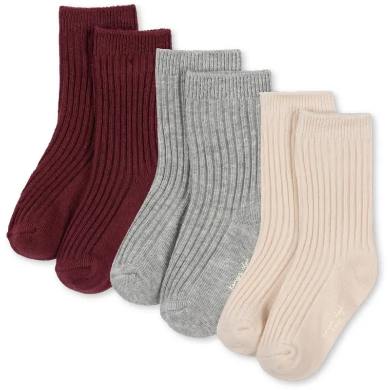 Konges Sløjd Mix Pack 3 Pack Rib Socks 1