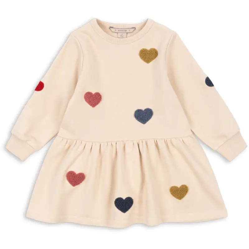 Konges Sløjd Multi Heart Lou Terry Sweat Dress Ocs 1