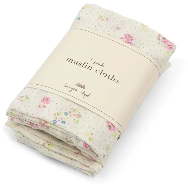 Konges Sløjd Nonoka 3 Pack Muslin Cloth Gots 1