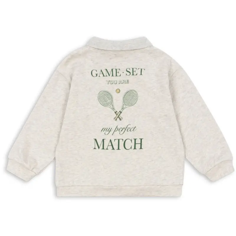 Konges Sløjd Off White Melange Spotty Ls Polo Gots 7