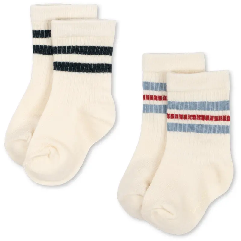Konges Sløjd Optic White 2 Pack Act Socks 1
