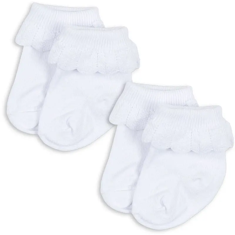 Konges Sløjd Optic White 2 Pack Frill Socks 1