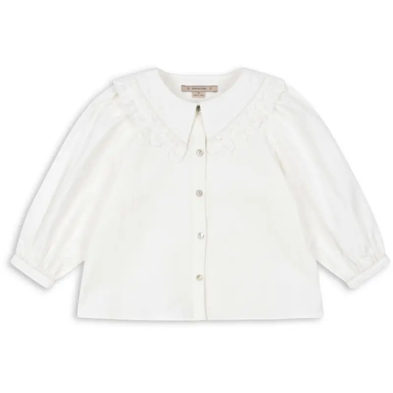 Konges Sløjd Optic White Coeur Collar Shirt Gots 1