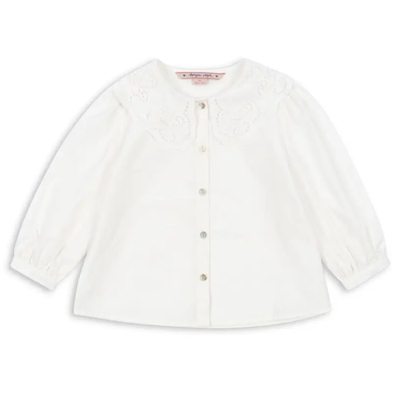 Konges Sløjd Optic White Rilo Collar Shirt Gots 1