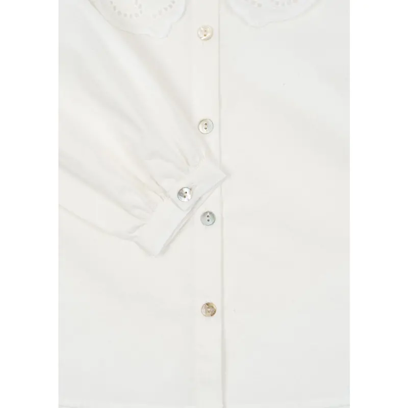 Konges Sløjd Optic White Rilo Collar Shirt Gots 3