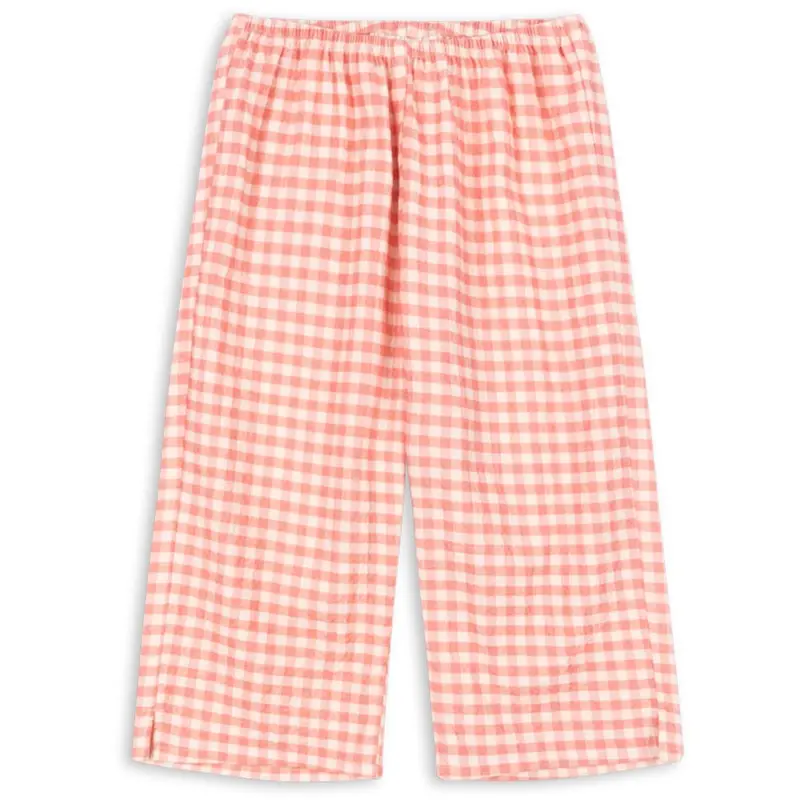 Konges Sløjd Peach Blossom Check Rhw X Ks Bella Pants Gots 1