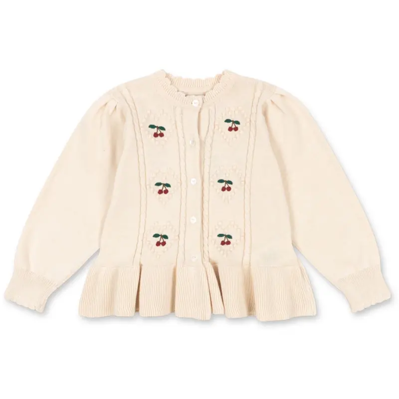 Konges Sløjd Pearled Ivory Soleil Cardigan Gots 1