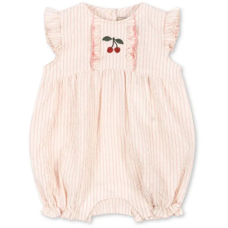 Konges Sløjd Peony Stripe Ellie Frill Romper Gots 1