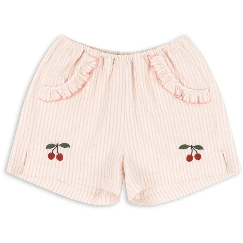 Konges Sløjd Peony Stripe Ellie Frill Shorts Gots 1