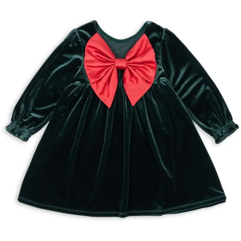 Konges Sløjd Pine Grove Gia Bow Dress Grs 7