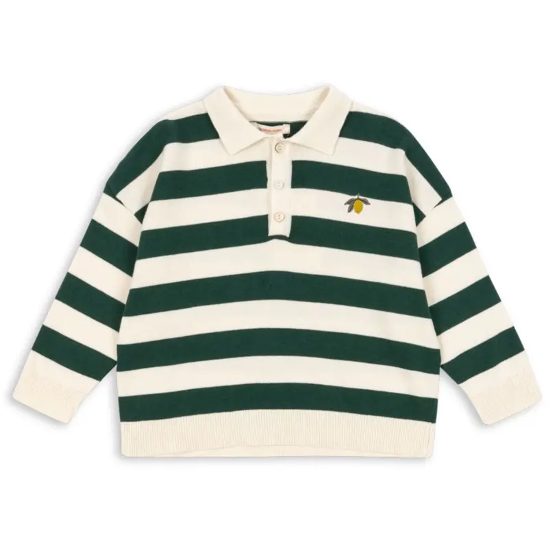Konges Sløjd Pine Grove Stripe Manis Knit Polo 1