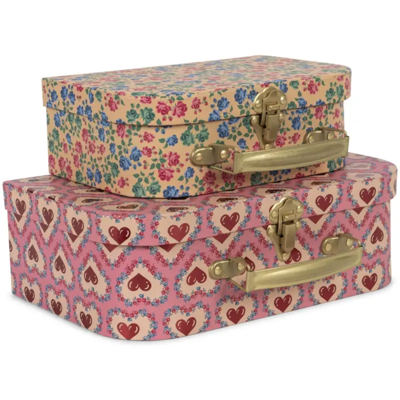 Konges Sløjd Pink 2 Pack Suitcase Fsc 1