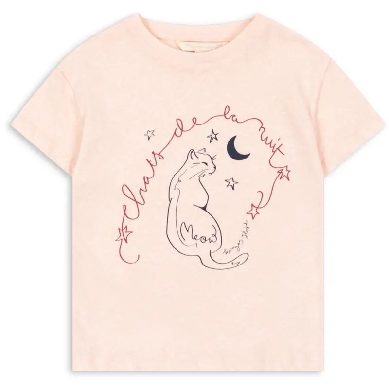 Konges Sløjd Pink/Meow Era Tee Ocs 1