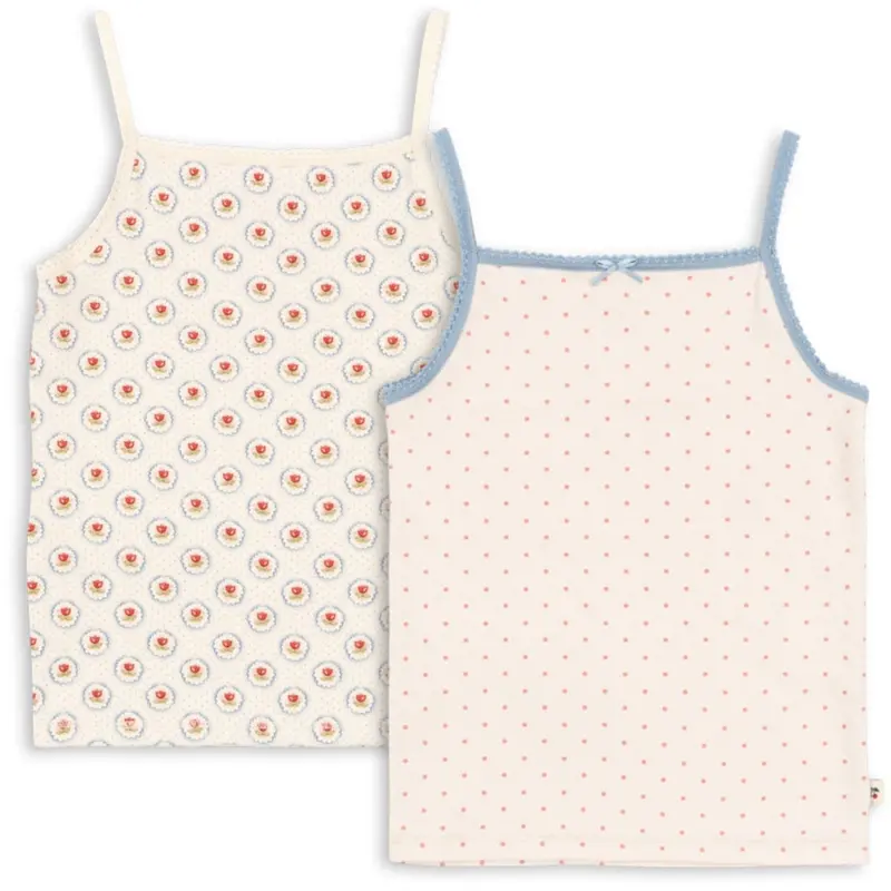 Konges Sløjd Pirouette Dot/Mirage Basic 2 Pack Strap Tops Gots 1
