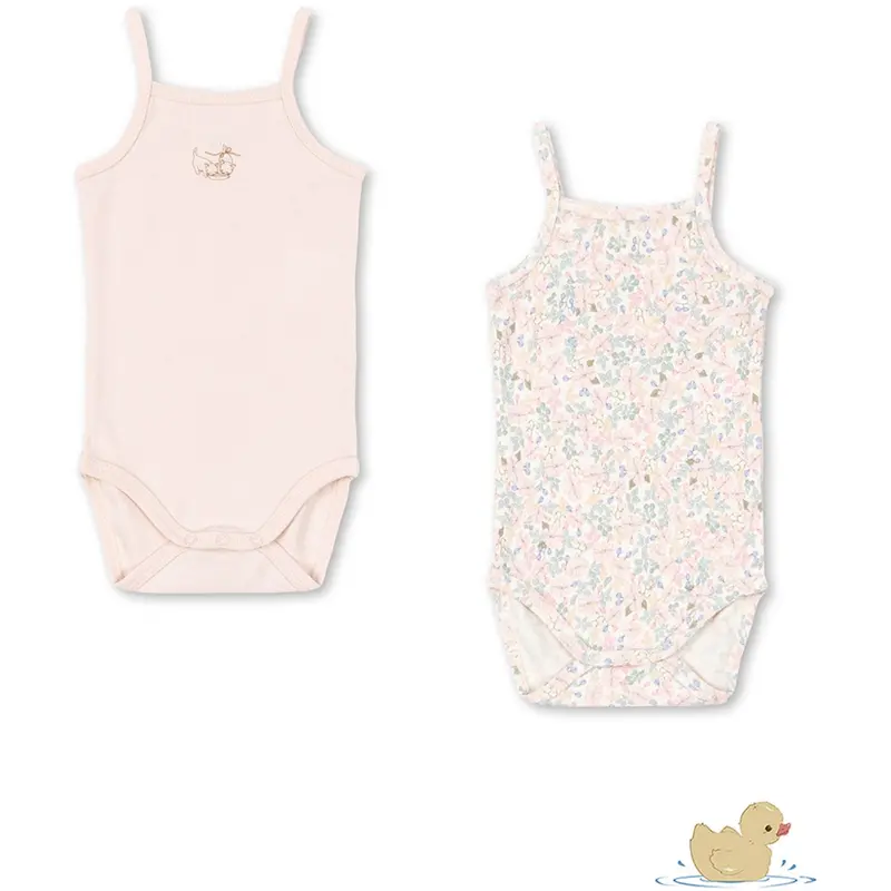 Konges Sløjd Prato Fiori Aop/Creole Pink Fanga Fio 2 Pack Strap Body Ocs 1