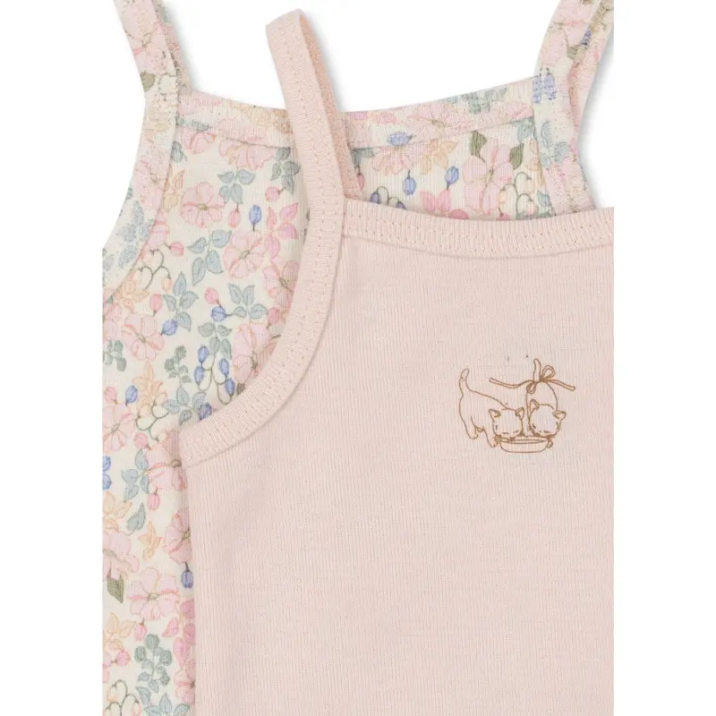 Konges Sløjd Prato Fiori Aop/Creole Pink Fanga Fio 2 Pack Strap Body Ocs 2