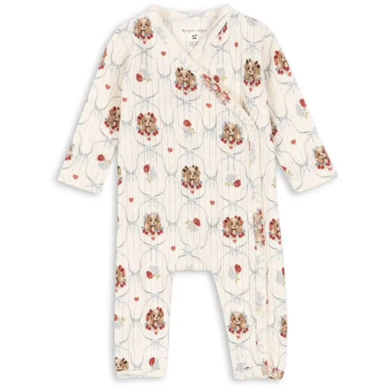 Konges Sløjd Puppy Minnie Newborn Onesie Gots 1