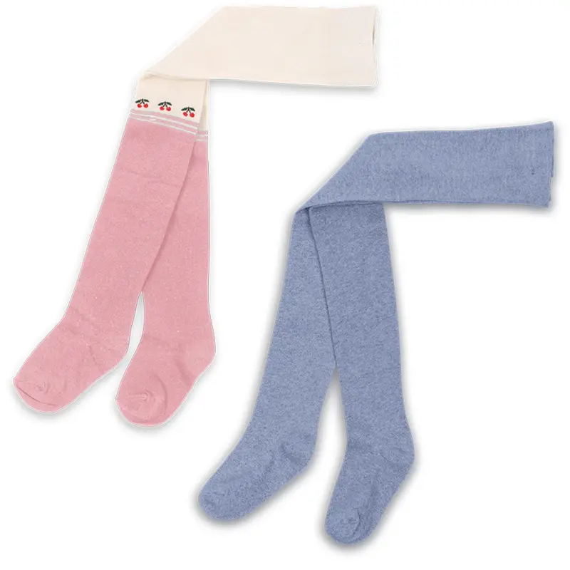 Konges Sløjd Purple/Pink Dolphin 2 Pack Cherry Lurex Tights 1