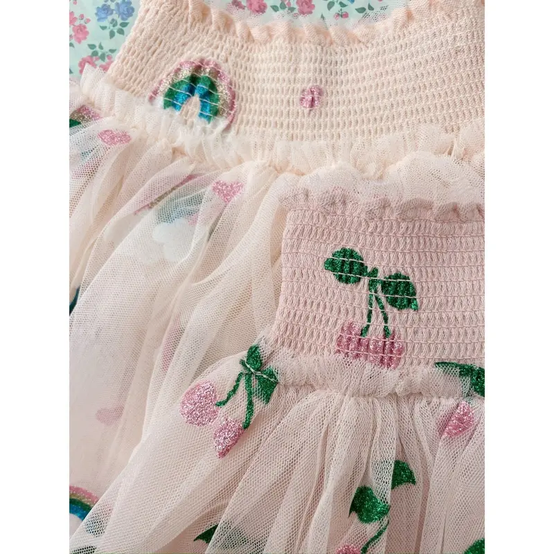 Konges Sløjd Rainbow Glitter Tullie Smock Skirt 2