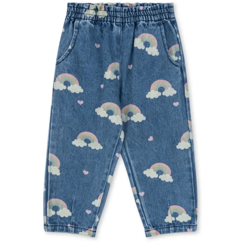 Konges Sløjd Rainbow Magot Frill Pants Denim Gots 1