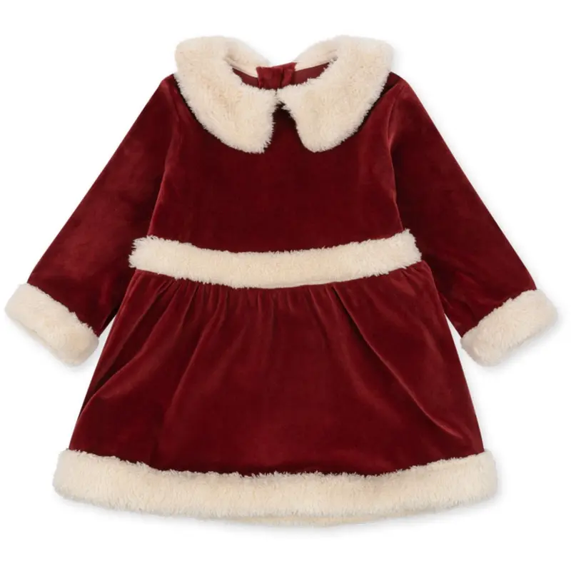 Konges Sløjd Red Dahlia Christmas Dress Grs 1
