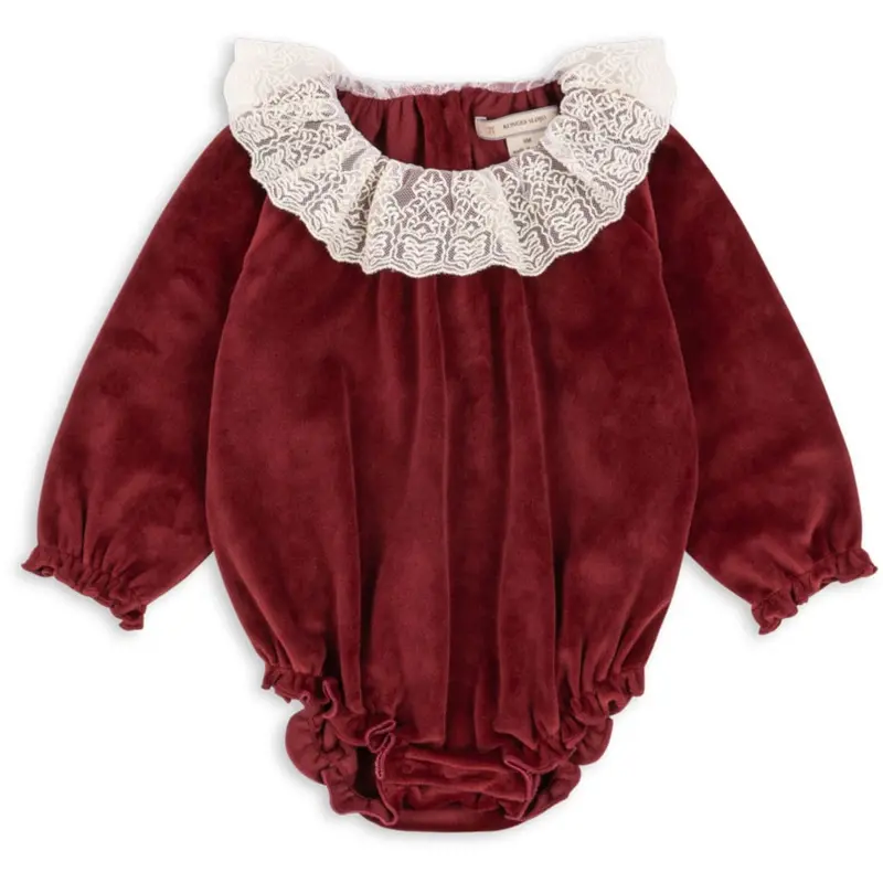 Konges Sløjd Red Dahlia Venola Romper Grs 1
