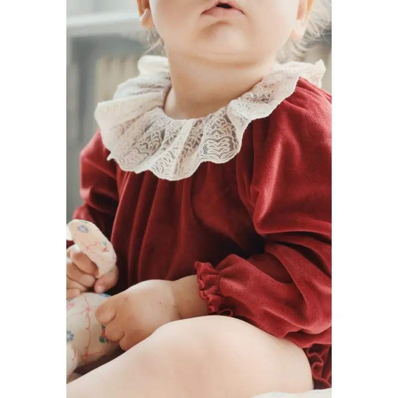 Konges Sløjd Red Dahlia Venola Romper Grs 6