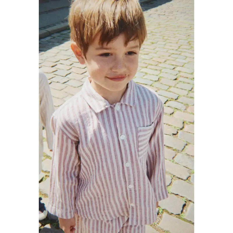 Konges Sløjd Red Stripe Ely Shirt Gots 2
