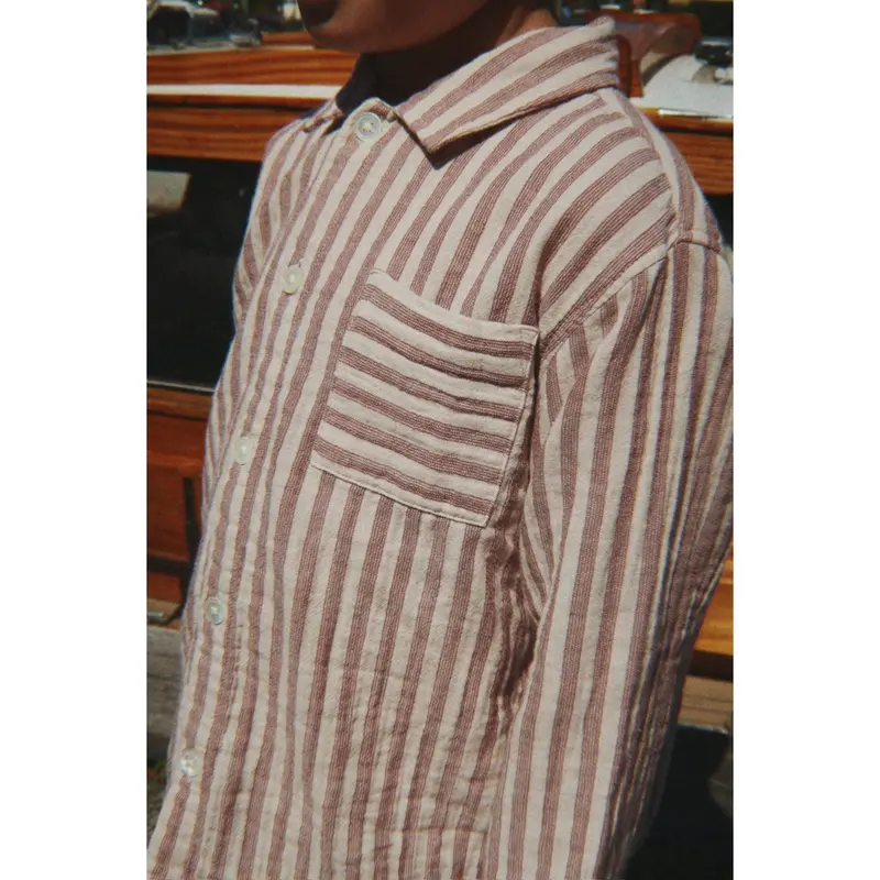 Konges Sløjd Red Stripe Ely Shirt Gots 7