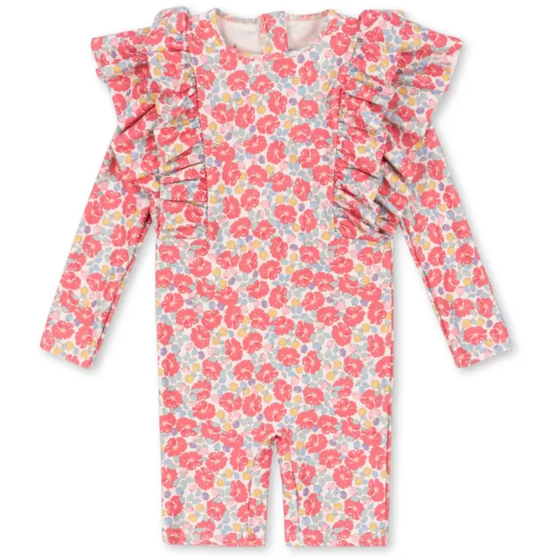 Konges Sløjd Rose Anglaise Manuca Frill Onesie Grs 1