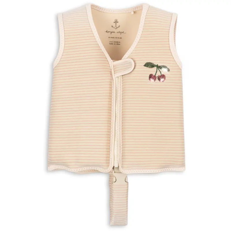 Konges Sløjd Rose Stripe Cherry Swim Vest 1