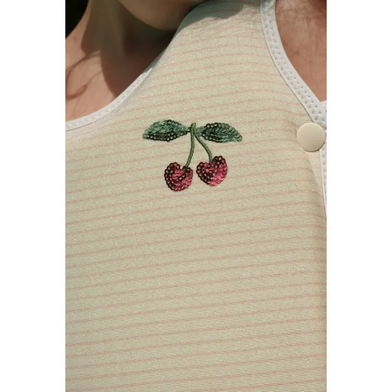 Konges Sløjd Rose Stripe Cherry Swim Vest 2