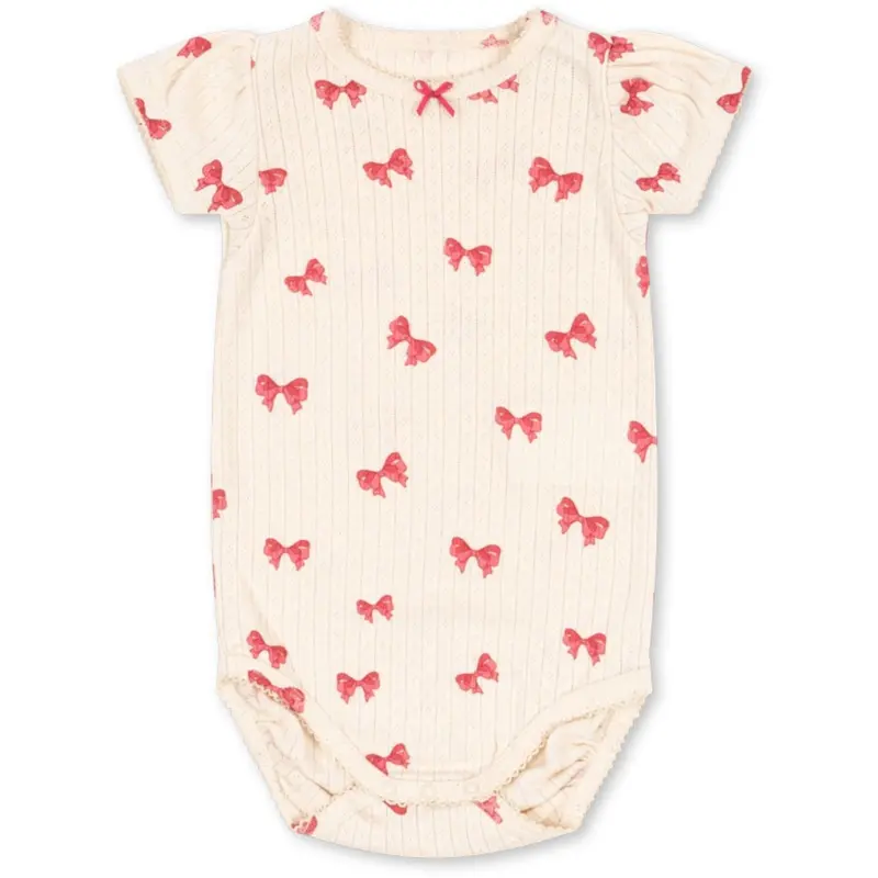 Konges Sløjd Rosia Bow Minnie Puff Sleeve Body Gots 1