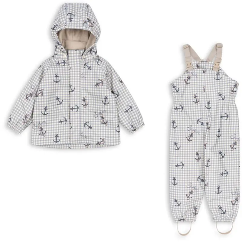 Konges Sløjd Sailor Check Rainy Palme Set 1