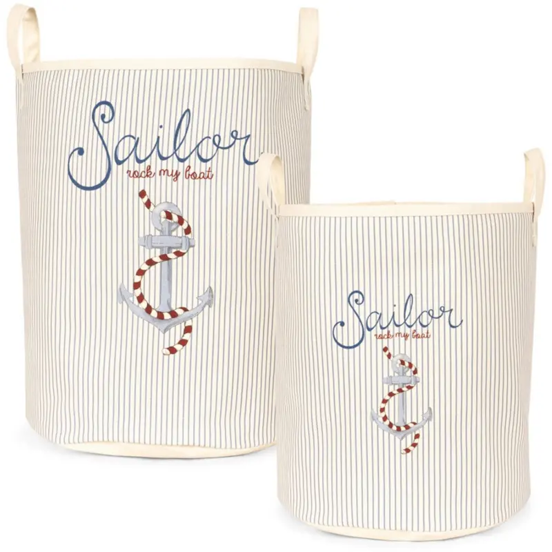 Konges Sløjd Sailor Stripe Toy Storage Bags Set 1