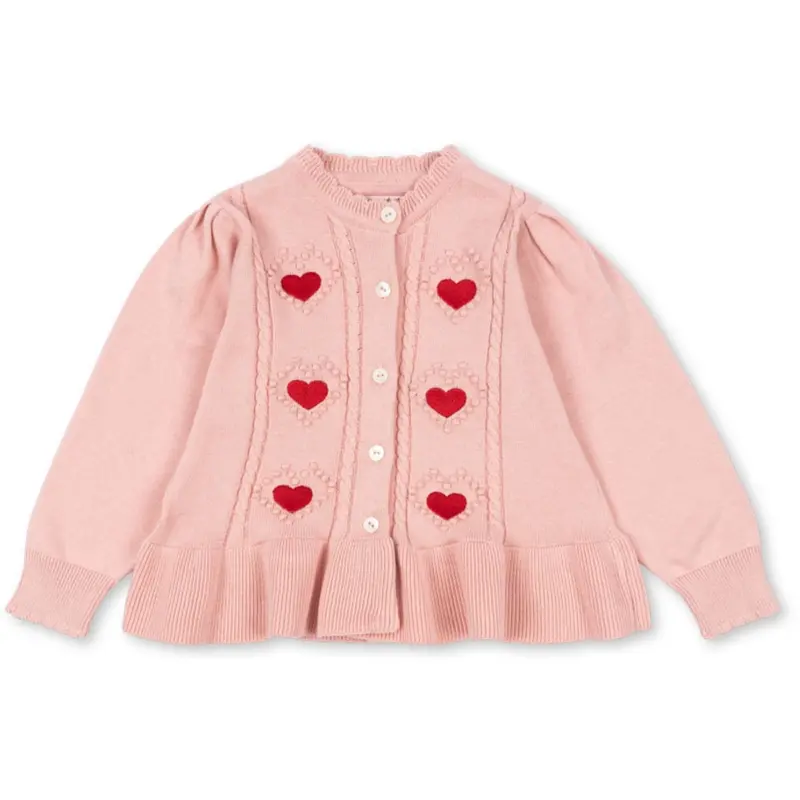 Konges Sløjd Silver Pink Soleil Cardigan Gots 1