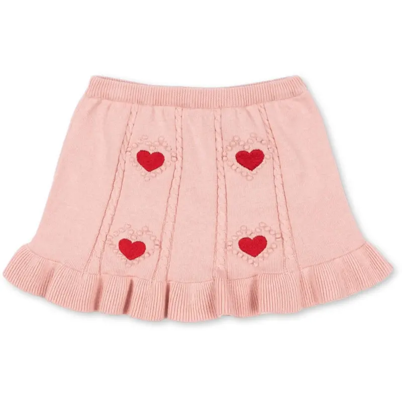 Konges Sløjd Silver Pink Soleil Knit Skirt Gots 1
