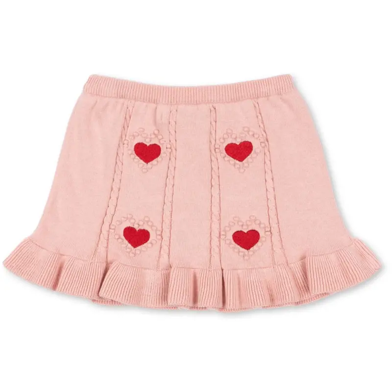 Konges Sløjd Silver Pink Soleil Knit Skirt Gots 4