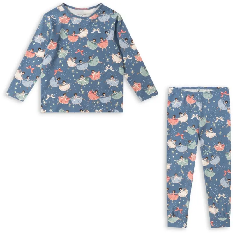Konges Sløjd Snow Bow Ballerina Basic Blouse/Pants Set Gots 1