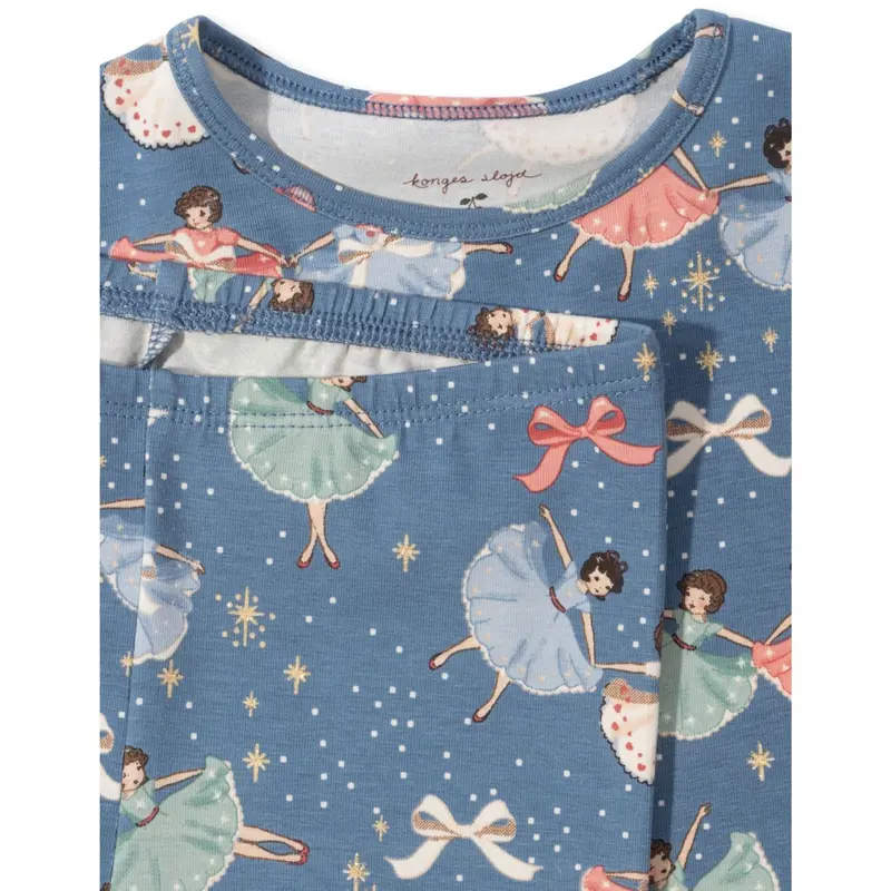 Konges Sløjd Snow Bow Ballerina Basic Blouse/Pants Set Gots 2