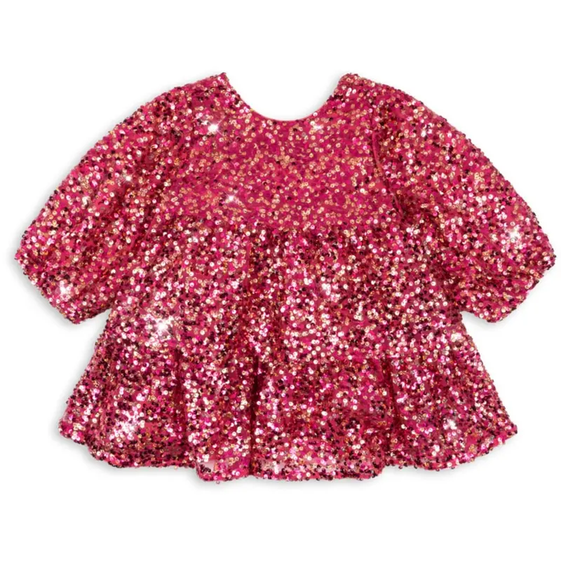 Konges Sløjd Sparkling Sangria Lila Sequins Bow Dress 1