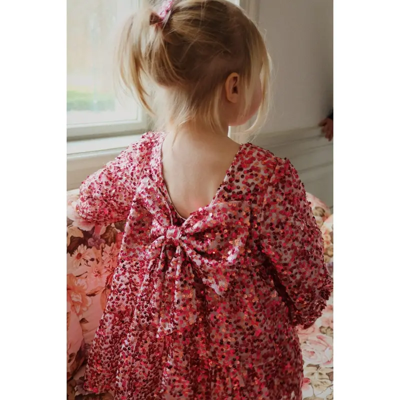 Konges Sløjd Sparkling Sangria Lila Sequins Bow Dress 2