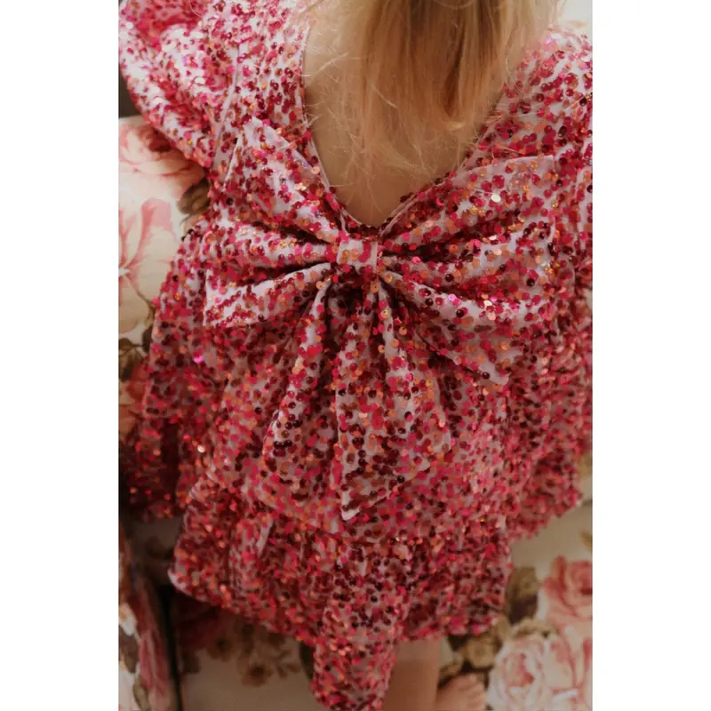 Konges Sløjd Sparkling Sangria Lila Sequins Bow Dress 4