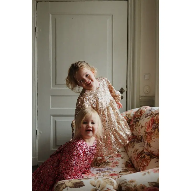 Konges Sløjd Sparkling Sangria Lila Sequins Bow Dress 5