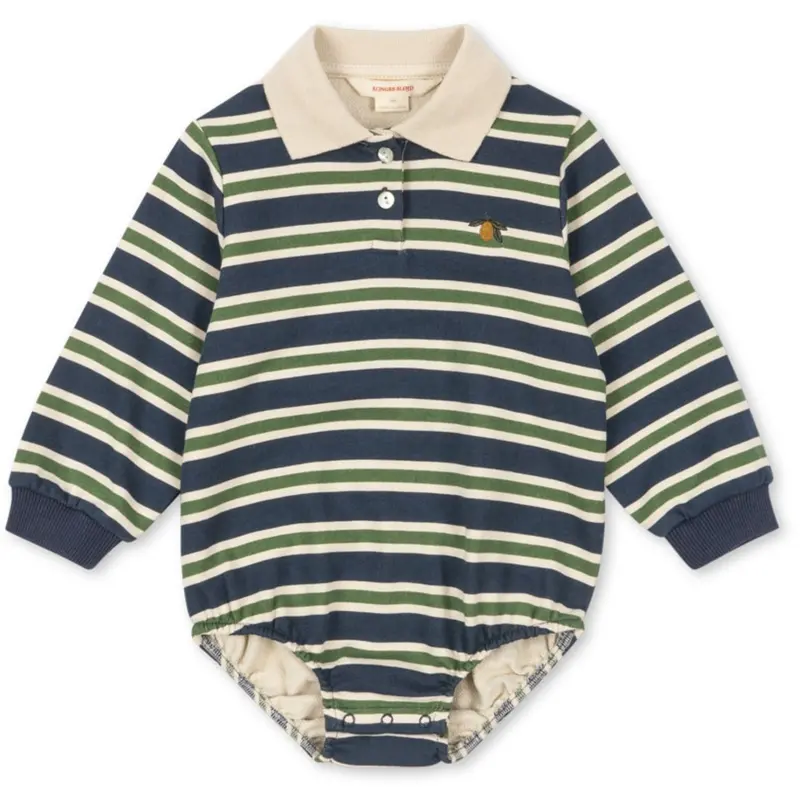Konges Sløjd Spellbound Stripe Spotty Ls Romper Gots 1