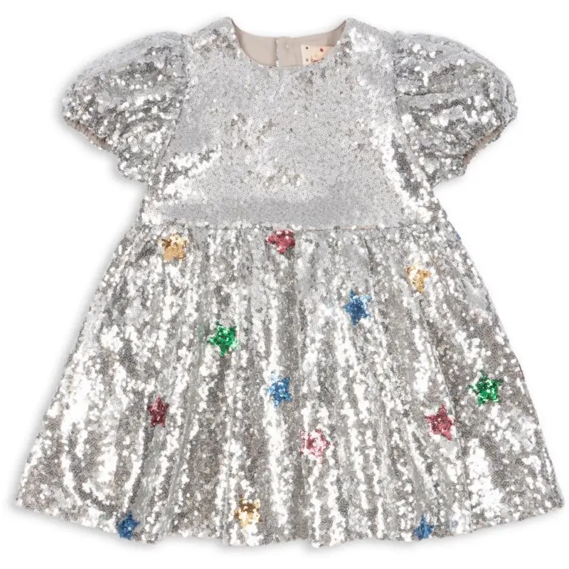 Konges Sløjd Star Sequin Silver Starla Star Dust Dress 1